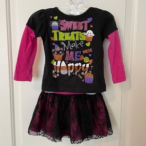 Baby Girls Halloween Skirt Outfit Faded Glory 12m